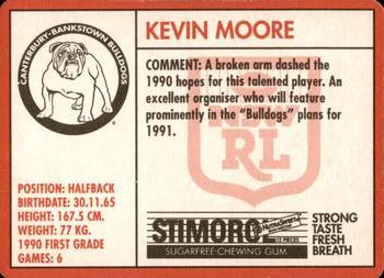 1991 Stimorol NRL #67 Kevin Moore Back